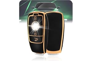 LELNOOS Funda Llave Coche, Silicona Carcasa Llave Protectora Cubierta Llaves para Mercedes Benz Clase A B C E G M R S V W177 W205 W213 W247 CLA GLA GLB GLC GLE 180 200 220 250 350 H247 Sprinter Vito