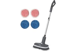 Aircraft Home PowerGlide, Cordless Rechargeable Hard Floor Cleaner and Polisher with 4 Cleaning Pads for Hard Floors, Wood, Tiles and Laminate