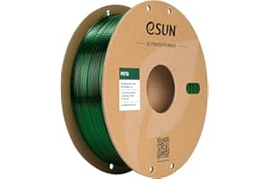 eSUN Filamento PETG 1.75mm, Filamento per Stampante 3D PETG, Precisione Dimensionale +/- 0.05mm, Bobina da 1kg (2.2 libbre) Filamento per Stampa 3D per Stampanti 3D, Verde