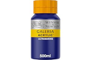 Winsor & Newton Galería - Pintura Acrílica , 500 ml, Azul (Ultramarine)