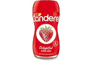 Canderel Granular Sweetener - Low Calorie, Vegetarian and Diabetic Friendly , 75 g jar (Pack of 6)