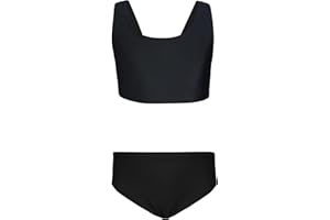 Aquarti Mädchen Sport Bikini Racerback Bustier & Bikinislip