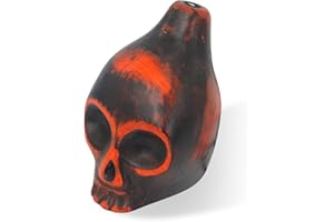 CLNYRWCB Aztec Death Whistle, Skull Scream Whistle for Halloween,125 Lound-Authentic Human Sounding Screams, Suitable for Camping, Self defense