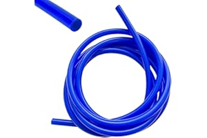 SILKWISH Wąż podciśnieniowy do samochodu (średnica wewnętrzna 3 mm, średnica zewnętrzna 7 mm), wąż silikonowy próżniowy do samochodu, niebieski