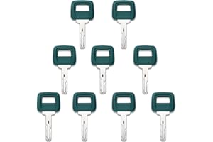 DHEISHA 9Pcs Ignition Starter Keys for Heavy Equipment 11039228 17225331 Volvo Key Compatible with Volvo Loader Haul Truck Laser Cut Clark Michigan and More