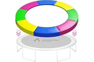 ULTRAPOWER SPORTS Cuscino di Protezione del Trampolino Ø 244 305 366 396 397 400 426 427 cm, Copertura del Bordo del Trampolino Elastico, Cuscino di Sicurezza di Sostituzione, 100% Resistente ai Raggi UV, Antistrappo