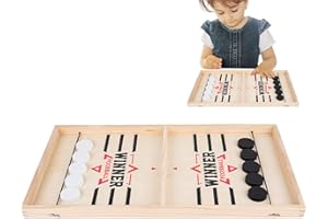 Rianpesn Fast Sling Puck Game, Slingshot Table Hockey Game, Fast Slingshot Shuffleboard Game, Sling Puck Game Juguetes interactivos para Padres e Hijos, Juegos Mesa Familiares