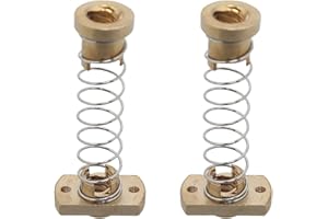 MICREEN 2 Pack Anti Backlash Spring Loaded Nut Elimination Gap Brass Nuts Z Axis Acme Threaded Rod Upgrade Kit for Ender 3s 3 Pro V2 CR10 Tornado 3D Printer