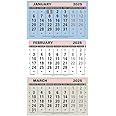 Dataday 2025 Calendar TML Three-Months-to-View at A Glance