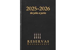 Libro reservas restaurante 2025: Agenda restaurante con fechas, 1 página diaria. A4