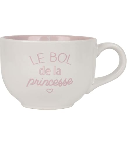 Bol Chat KIUB 500ml - Motif Chats Amoureux à Paris Avec Tour Eiffel, Porcelaine Fine