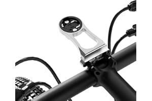BIBERAXLE 38mm Bike Stem Computer Mount for Garmin Edge Explore， Lightweight Aluminum Alloy Bicycle GPS Out Front Mounts, Flashlight and Action Camera Install, Compatible with Bryton, Wahoo, and CATEYE Grey