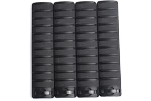 SBGJMY Paquet de 4 Knights Rail Cover Protector Panneau de Garde en Nylon pour système de Rail Picatinny de 20 mm (Noir)