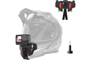 TELESIN New Motorcycle Helmet Chin with J Hook Mount for GoPro Cameras