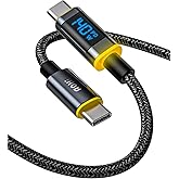 AOHI 140 W USB C Kablosu, Ekranlı, Magline Naylon 1,2 m Tip C Hızlı Şarj Kablosu - iPhone 15 Pro Max, Galaxy, MacBook Pro/Air