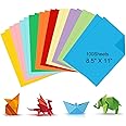 MOMENT 100 Sheets Colored Cardstock Craft Paper, A4 80gsm Color Paper sheets for Decorating Drawing Origami DIY Arts and Crafts - 10 Assorted Colors,[ 29.7cm x 21cm ]