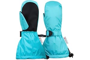 Ami&Li tots Gants d'hiver imperméables pour Enfants - Moufles Chaudes pour Le Ski - Gants de Neige avec Poignets réglables