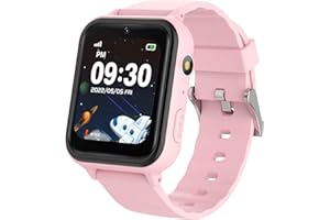 SEVGTAR Smartwatch für Kinder, Smartwatch für Kinder, Anrufe, Mode, Schule, SOS, MP3, Wecker, Uhr, Telefon, für Kinder, Geschenk 4 – 12 Jahre