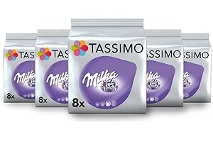 Tassimo Chocolat Dosettes - 40 boissons Milka (lot de 5 x 8 boissons)