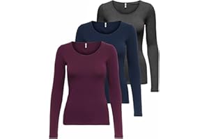 ONLY Koszulka Kobiety Onllive Love Life L/S Oneck Top Noos Jrs