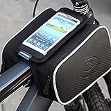 Roswheel Cycling Bike Bicycle Front Top Tube Frame Pannier Double Bag Pouch for 5in Cellphone 1.8L 12813