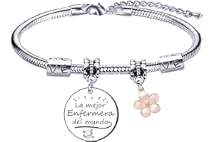 QTZXZX Regalos originales para Enfermera，pulsera Enfermera para siempre，pulsera de la amistad Enfermera，pulsera Enfermera，pulsera Enfermera para siempreLa Mejor Enfermera del Mundo