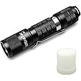 UltraTac A1 Pocket Size EDC Flashlight, Max 600 Lumen 3 Light Modes, IP68 Waterproof, Powered by One AA Battery, for Camping Hiking Emergency