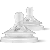 Philips Avent Natural Reactive Baby Bottle Pacifier, 2&rsquo; Pack, 0 Month+, Number 2, Non-Leaking Pacifier, Colic and Gas Preventive, BPA Free, P