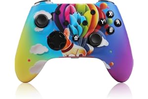 POWERLEAD Wireless Switch Controller - Pro Controller for Switch OLED/Switch Lite/Windows PC, Hot Air Balloon Switch Remote Controller Gamepad Joystick with Gyro Axis, Vibration, Motion, Wake Up, and Turbo