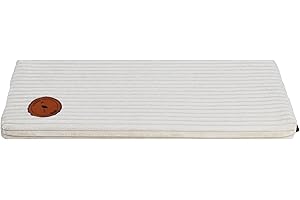 BORN2REST Prime Katzen Fensterliege Für Katzen, Fensterbank mit Einer Rutschfesten Rückseite, Katzenbett Fensterbank 50cm x 20cm Europäischen Union hergestellt (Creme, 50 x 20 x 3 cm)