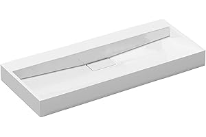 DB DUROVIN BATHROOMS Durovin Bathrooms Luxurious Cast Stone Resin Bathroom Basin- Wall Hung Or Countertop Basin Sink No Tap Hole - Concealed Waste - 900 x 460mm (WXD)