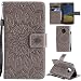 Produktbild Ooboom® Motorola Moto G5S Plus Hülle Sonnenblume Muster Flip PU Leder Schutzhülle Handy Tasche Case Cover Stand mit Kartenfach für Motorola Moto G5S Plus - Grau