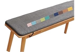 ILIEMAO Cojin para Banco Exterior Interior Cojín de Silla de Terraza Garden Chair Cushions Cojin Jardin Cojin de Banco Cojines para Bancos para Balcón Palet Comedor Columpios Cocina Oficina e3(Dark Gray,100x3