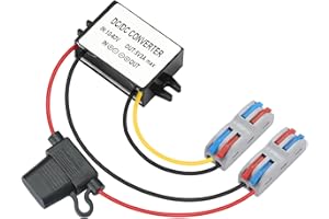 MZHOU DC 12V/24V/36V/48V to 5V 3A Step-down Converter - 5V Voltage Regulator, 15W Buck Converter Power Supply Transformer Module for Strip Lights Router Audio