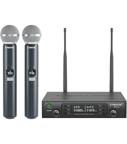 Microfono Ad Archetto Wireless Hotec Sistema Microfono Wireless UHF Dual - Cuffie/Lavalier Con Trasmettitore Bodypack Microfono Bodypack - Foto 12