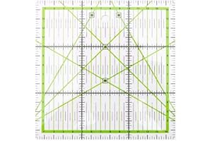 Benoon Square Patchwork Tailor Cloth Cutting Quilting Ruler Strumento per Cucire A Mano Misura Fai da Te, Righello per Cucire 15 Cm X 15 Cm