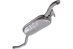 HOMRY BESTPRICE 1x Endschalldämpfer Kompatibel mit MERCEDES-BENZ 124 Coupe (C124), 124 Stufenheck (W124), E-Klasse (W124)