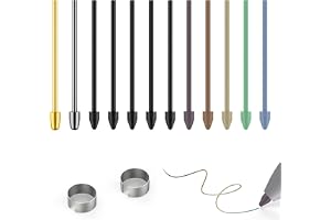 2 metall + 10 plastpennor ersättning för Samsung Galaxy Tab S10/S9/S8/S7/S6, S26/S25/S24/S23/S22 Ultra S penna, spetsar/klämm