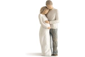 Willow Tree, Soprammobile Intagliato a Mano La Nostra Famiglia Figur Familienglück, Beige (Natur)