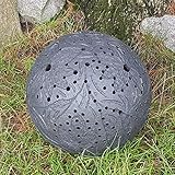  Keramikkugel, Kugelleuchte, Gartenkugel, Gartenlicht, 40 cm