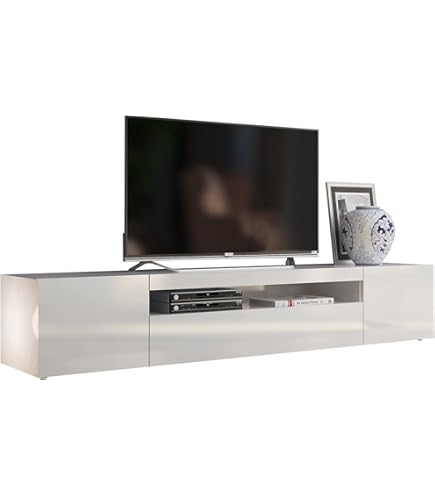 Mobile TV Centaurus Di Dmora - Credenza Soggiorno 180x30x50 Cm Noce E Oro - Foto 3