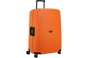 Samsonite S'Cure - Hartschalenkoffer 75 cm Groß - Trolley Koffer mit 4 Rollen, TSA-Schloss, Leicht - 102 L - Orange (Apricot)
