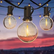 20m LED-Lichterkette Für Draußen – 35+3 Birnen, IP44 Wetterfest, 5 Lichtmodi, Fernbedienung, Warmweiß