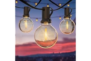 BESCOST Luci da Esterno Giardino 15M con 25+3 Lampadine Catena Luminosa Esterno IP44 Impermeabile,Lucine da Esterno Giardino Catena di Luci per Gazebo Balcone Terrazza Patio Pergola Matrimonio Natale