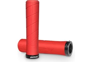 AEYINO Bike Handlebar Grips - Ergonomic Mountain Bike Grips With Single Lock-on, Comfortable Rubber Anti-Slip Handle Grips, Bicycle Handle Bar for 22.2mm MTB, BMX, Scooter Grips, City,Trekking,Cruiser