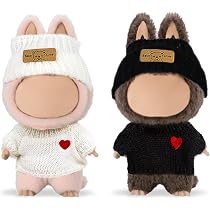 Vêtements Et Accessoires Pour Poupée Labubu 15cm/17cm - Ensemble De 4 Pièces - Idée Cadeau Collection