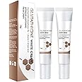 Glutathione Whitening Cream Facial Dark Spots Remover, Face Moisturizer Whitening Cream, Lightening Cream Blemish Remover Cream, Dark Spot Corrector Cream for Face-default (2PC)