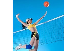 Filet de Badminton Portable,Filet de Volleyball pour Sports d'intérieur et Plage en Plein Air,Filet de Tennis 6.1X0.9M,Pliable,Facile à Monter, Facile à Transporter,Hauteur Réglable