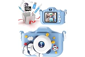 ECOKRA Kids Camera Digital Camera for Girls Boys, Childrens Video Camera 1080P HD 2.0 Inch IPS Screen with 32GB Card, Age 3-12 Toddler Camera Birthday Christmas Toys Gifts for 3 4 5 6 7 8 Year Old (Blue)