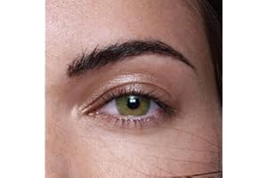 FAMELENSES ANESTHESIA Lentilles de contact colorées ANESTHESIA FONESTA - lentilles mensuelles pour 6 mois en vert clair, sans correction de la vue, résultat naturel pour tous les yeux - 1 paire